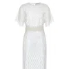 Contessa Mills Women's White Wraith Dress