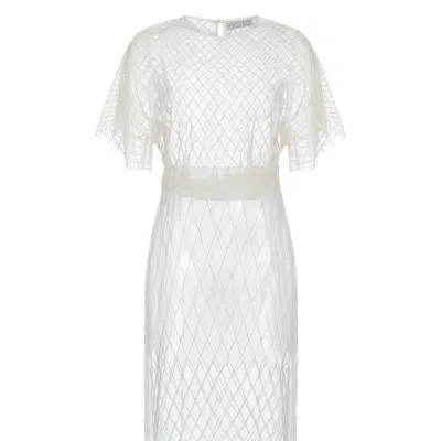 Contessa Mills Women's White Wraith Dress