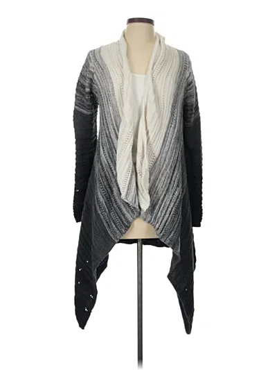 Pre-owned Context Cardigan Sweater In Gray