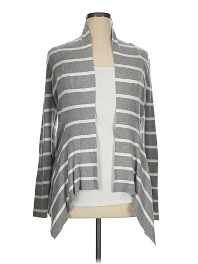 Pre-owned Context Cardigan Sweater In Gray