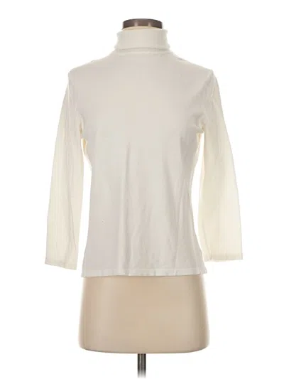 Pre-owned Context Long Sleeve Turtleneck In White