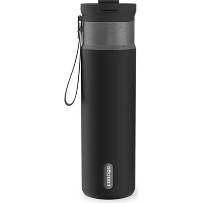 Contigo Dualsip 24 oz Insulated Bottle With Carrying Strap And 2-way Lid In Black