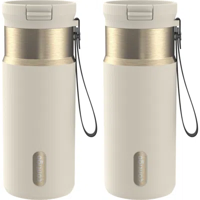 Contigo Snapseal 16 oz Bottle, Pack Of 2 In White
