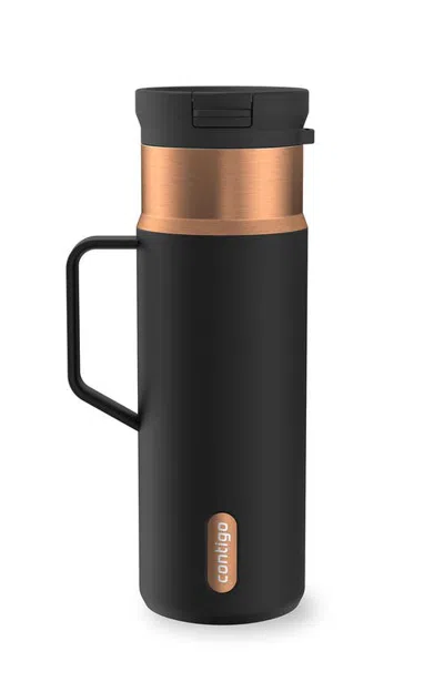 Contigo Snapseal 20 oz Stainless Steel Bottle With Side Handle In Black