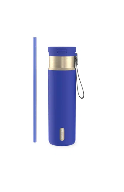Contigo Snapseal 24 oz Leakproof Stainless Steel Bottle With Carrying Strap And Reusable Straw In Blue