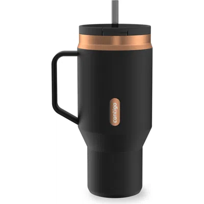 Contigo Snapseal 30 oz Leakproof Travel Tumbler With Handle And Reusable Straw In Black