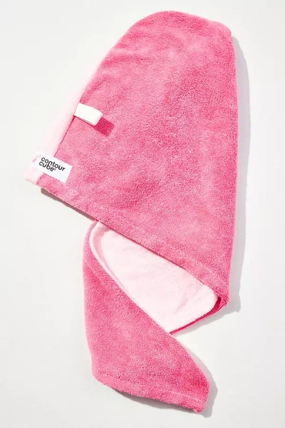 Contour Cube Head Towel In Pink
