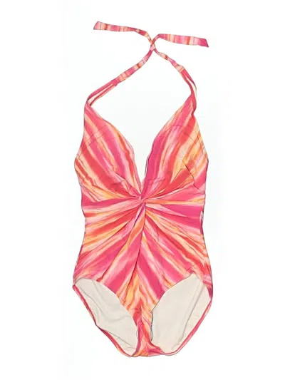 Pre-owned Contours By Coco Reef One Piece Swimsuit In Pink