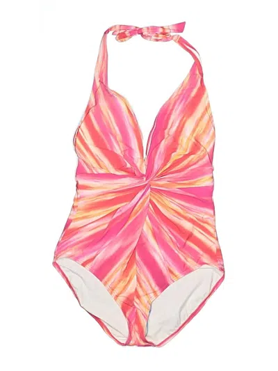 Pre-owned Contours By Coco Reef One Piece Swimsuit In Pink
