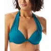 Contours By Coco Reef Womens Underwire Push Up Swim Top Separates In Multi