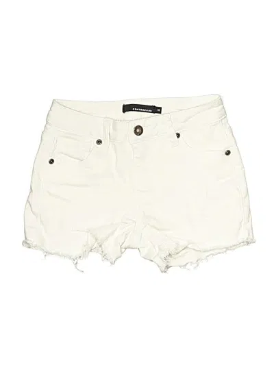 Pre-owned Contraband Kids' Denim Shorts In White