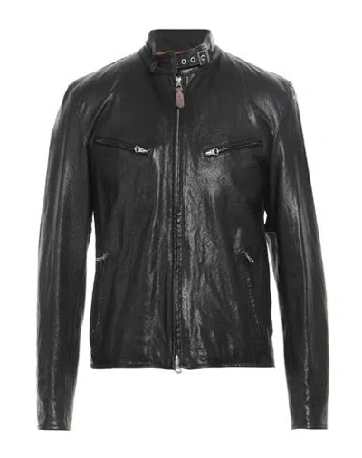 Contrastway Man Jacket Black Size Xxl Leather