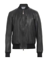 Contrastway Man Jacket Black Size Xxl Leather In Black