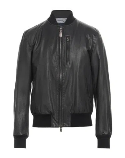 Contrastway Man Jacket Black Size Xxl Leather
