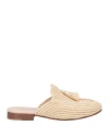 Contre-allée Woman Mules & Clogs Beige Size 7 Straw
