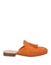 Contre-allée Woman Mules & Clogs Orange Size 8 Straw In Orange