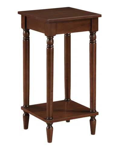 Convenience Concepts 14" French Rubberwood Traditional End Table In Brown