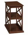 Convenience Concepts 14" Rubber Wood Coventry Chairside End Table In Espresso