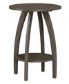 Convenience Concepts 17.75" Aldrin End Table With Shelf In Wirebrush Dark Gray