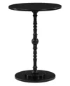 Convenience Concepts 17.75" Classic Accents Sanibel Beach Spindle Table In Black