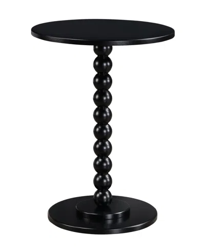 Convenience Concepts 17.75" Wood Classic Accents Venetian Islands Spindle Table In Black