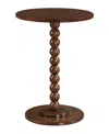 Convenience Concepts 17.75" Wood Classic Accents Venetian Islands Spindle Table In Brown