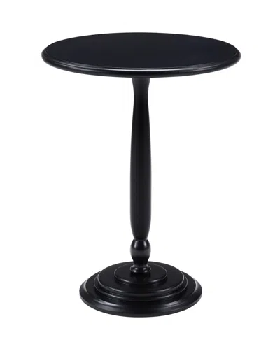Convenience Concepts 18" Wood Classic Accents Amelia Spindle Table In Black