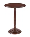 Convenience Concepts 18" Wood Classic Accents Amelia Spindle Table In Brown