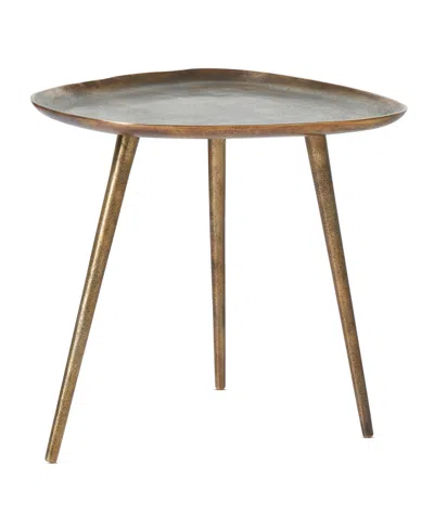 Convenience Concepts 19" Bali Metal End Table In Gold