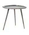 Convenience Concepts 19" Bali Metal End Table In Silver