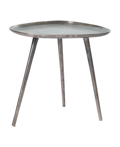 Convenience Concepts 19" Bali Metal End Table In Silver