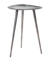 Convenience Concepts 20.5" Bali Metal Tall End Table In Silver