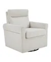 Convenience Concepts 29.75" Boucle Take A Seat Olivia Swivel Accent Armchair