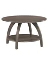 Convenience Concepts 30" Aldrin Coffee Table With Shelf In Wirebrush Dark Gray