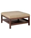 Convenience Concepts 32" Designs4comfort Silverton Coffee Table Cocktail Ottoman With Storage Shelf