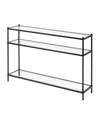 Convenience Concepts 9.5" Royal Crest 3 Tier Glass Console Table