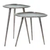 Convenience Concepts Bali Metal Nesting End Tables In Gray