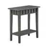 Convenience Concepts Dennis End Table With Shelf, Wirebrush Dark Gray