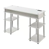 Convenience Concepts Designs 2 Go Desk With Charging Station In White