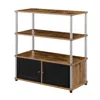 Convenience Concepts Designs2go Highboy Tv Stand W/ Storage Cabinets And Shelves