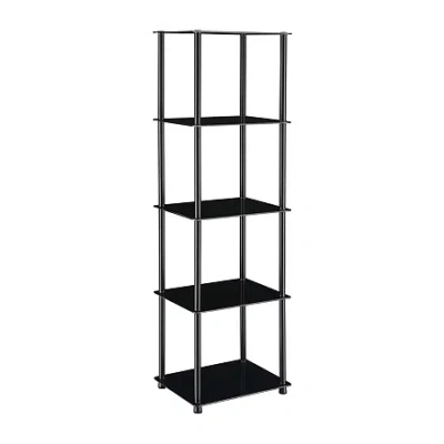 Convenience Concepts Designs2go Living Room Collection Glass End Table In Multi