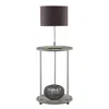 Convenience Concepts Designs2go No Tools 2 Tier Round End Table, Faux Gray Marble/chrome In Gray
