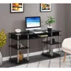 Convenience Concepts Designs2go No Tools 60 Inch Deluxe Student Desk With Shelves, Black