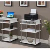 Convenience Concepts Designs2go No Tools Printer Stand With Shelves, White