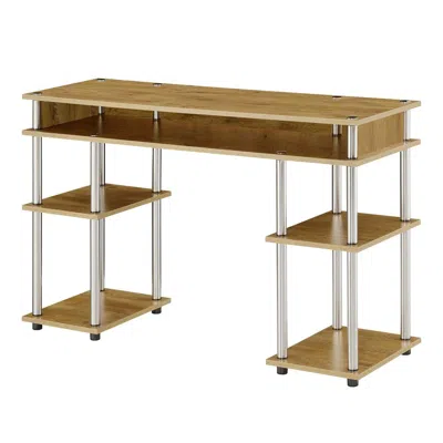 Convenience Concepts Designs2go No Tools Student Desk With Shelves, R4-0541