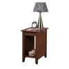 Convenience Concepts Edison End Table With Charging Station And Shelf, Espresso In Brown