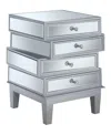 Convenience Concepts Gold Coast J Daniels 4 Drawer End Table