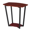 Convenience Concepts Graystone Accent Furniture Storage End Table In Red