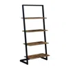 Convenience Concepts Graystone Ladder Bookshelf In Brown
