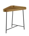 Convenience Concepts Lunar Triangle End Table In Driftwood Top,black Frame